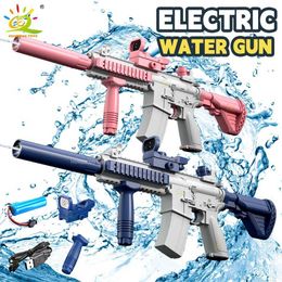 Sand Play Water Fun Kids Auto Electric Gun Waters Fight Firing Pistol Toy Summer Outdoor Beach Shooting Game ldrens Toys Boys Gifts H240522