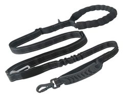 6FT Heavy Duty Dog Leashes 2 Padded Handles No Pull for Shock Absorption with Car Seat Belt Strong Bungee Reflective Training Walk2063358