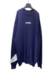 Vetements Trendy Sweatshirt Vetements Streetwear Men Women Hoodies Autumn Winter Loose Fashion Embroidery Big Tag Black Blue C04019330722