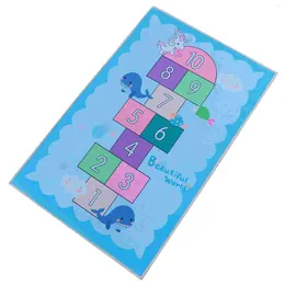 Carpets Hopscotch Rug Childrens Toys For Kid Room Ground Mat Rugs Kids Game Pad Toysative Floor Polyester