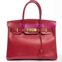 Aa Biriddkkin Delicate Luxury Womens Social Designer Totes Bag Shoulder Bag 30 Bag Red Leather Gold Hardware Handbag Carved Seal Fashion Womens Bag