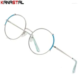 Sunglasses Frames Women Metal Eyeglasses Frame Blue Light Blocking Optics Lenses Men Prescription Myopia Reading Glasses Anti Radiation
