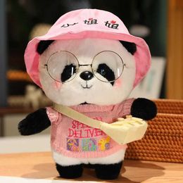 Plush Dolls 28cm cute panda plush toy cute soft filled cartoon animal doll Christmas gift H240521 070Z