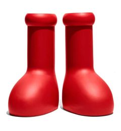 2023 Men Women Rain Boots Designers Big Red Boot Thick Bottom Nonslip Booties Rubber Platform Bootie Fashion Astro Boy Size7266301
