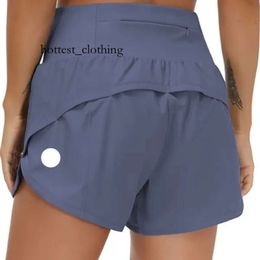 Lululemo Speed U Up High Rise Lined Short Waist Sports Shorts Women S Set Quick Drying Loose Running Clothes Back Zipper Pocket 4743