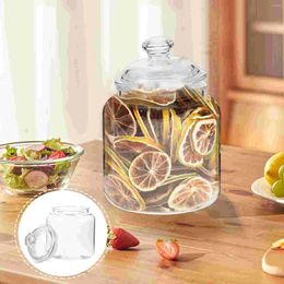 Storage Bottles Sealed Jar Airtight Food Containers Lidded Tea Snack Transparent Sealing PC