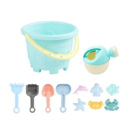 12PCS Gift Shovel Mold Outdoor Game Gadgets Beach Toys Set Digging Sand Kit Sandcastle Bucket Watering Kettle