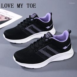 Casual Shoes Woman 2024 Trend Soft Mesh Breathable Women Sneakers Platform Sport Chaussure Femme Ladies Trainers Plus Size 42