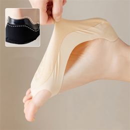 3 Pairs Invisible Socks Women Ice Silk Five Finger Hole Socks Anti Slip Silicone for High Heel Shoe "Two Ways Wear"