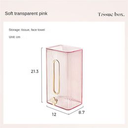 Washing Towel Storage Box Wall-mounted Toilet Tissue Box Waterproof And Punch-free Toilet Paper Box Bathroom Light Luxury Style