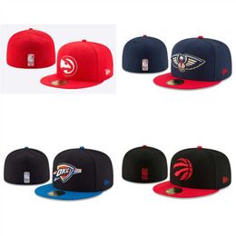 Ball Caps NNGG NEW designer Mens Fashion basketball team Classic Fitted Colour Flat Peak Full Size Closed Caps Baseball Sports Fitted Hats In Size 7 Size 8 basketball te