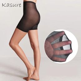 Women Socks KASURE Sexy Transparent Summer Under Skirt Shorts For Soft Cotton Safety Pants Breathable Short Tights