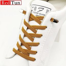 Shoe Parts Elastic No Tie Shoelace White Flat Press The Metal Lock Fast Kids And Adult Unisex Lazy Laces