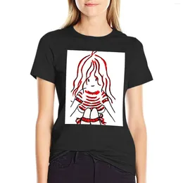Women's Polos MYLENE FARMER DRAWING T-Shirt Oversized Vintage Clothes Cute Tops For Woman