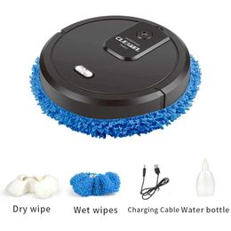 Robotic Vacuums Intelligent mop sweeping robot vacuum cleaner household rechargeable dry and wet household appliances with humidifier spray J240518