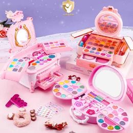 Beauty Fashion Makeup toy set with makeup box portable Playset washable makeup toy princess makeup box only used for painting and makeup WX5.21 WX5.21