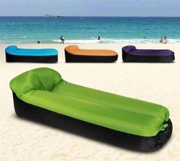 Outdoor Pads Adult Beach Lounge Chair Fast Folding Camping Sleeping Bag Waterproof Inflatable Sofa Lazy Bags Air Bed268A5375298