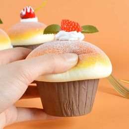 Simulation Mushroom Bread Fake Cherry Strawberry Fruit Sample Cake Store Decoration Props Event Party