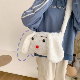 Bag Women Lamb Fur Plush Three-dimensional Big Ears Shoulder Cute Female Personality Messenger