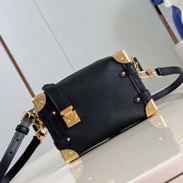 12A Upgrade Mirror Quality Designer Small Bag Side Trunk 18cm Womens Genuine Leather Bag Cowhide Luxury Handbags Crossbody Shoulder Strap Bag With Box