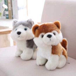 Plush Dolls 18/23/28cm Cute Simulation Puppy Dog Plush Toy Kids Dolls Husky Akita Saint Bernard Stuffed Soft Toys for Children High Quality H240521