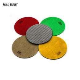 10 piece 2"/50mm Electroplated Diamond Polishing Pad Tile Glass Metal Wood Grinding Deburring Disc