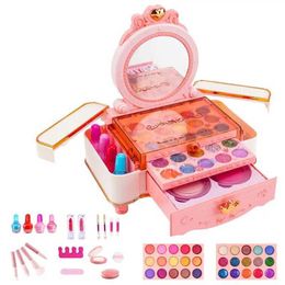 Beauty Fashion Girl makeup set childrens girl real pretend to play princess makeup toy suitable for girls aged 3-12 WX5.21 WX5.21