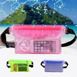 Waterproof Swimming Diving Bag PVC Beach Drifting Diving Waist Pack Shoulder Bag Underwater Mobile Phone Case Outdoor Dry Bag 240522