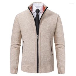 Men's Sweaters Vintage Knitted Cardigan Jackets For Men Winter Casual Long Sleeve Turn-down Collar Sweater Coats Autumn Fashion Outerwear