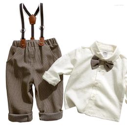 Clothing Sets Kids Clothes Boys 1 2 3 4 5 Years Outfits Gentleman Long Sleeve Birthday Boutique Set High Quality Children Spring Cotton Wear