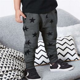 Jumping Meters New Arrival Children's Stars Sweatpants Boys Girls Long Trousers Drawstring Baby Autumn Spring Costume Kids Pants L2405