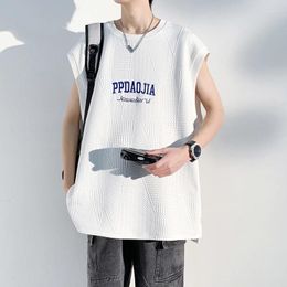 Men's Tank Tops Summer Vest Sleeveless T-shirts Vintage Shirt T-shirt Gym Man Clothes Top Basketball Sports Tees Clothing