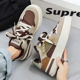 Casual Shoes High Top Sneakers Men Fashion Thick Sole Skateboard Platform Vulcanised For