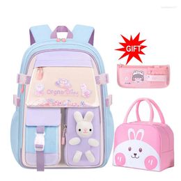 School Bags Bag Primary Back Pack For Girls Children Backpack Large Capacity Bookbag Waterproof Multiple Pockets Schoolbags