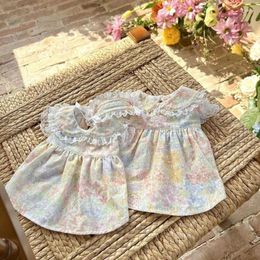 Dog Apparel Summer Flower Pet Clothes Floral Lace Suspender Short Princess Dress Puppy Skirt Teddy Bear Home Clothing Dresses