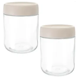 Storage Bottles Sealed Grains Jar Glass Containers Dry Fruit Dried Beans Holder Home Jars Can Food Lids
