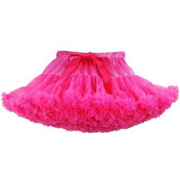 Skirts New Baby Girls Tutu Skirt Ballerina Pettiskirt Fluffy Children Ballet Skirts For Party Dance Princess Girl Tulle Clothes Y240522