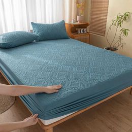 Bedding sets Waterproof Washed Cotton Adjustable Fitted Sheet Mattress Protector CoverLaminated Quilting Process 160x200 H240521 N2U8