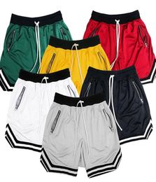 Hip Hop Casual Sports Shorts Summer Joggers Men Zipper Pocket Elastic Waist Shorts Boxer Quick Dry Fitness Sweatpants5315871