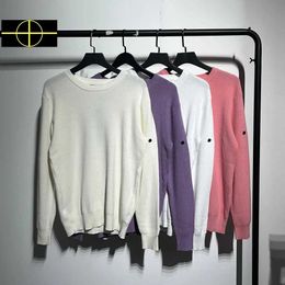 Men's Hoodies Sweatshirts 8 Colours Spring New Comfort Cotton O-Neck Sweater Men Women Patch Embroidery Casual Knitted Sweaters Men Q240521