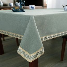 Table Cloth Square Tablecloth Fabric Art Rectangular Tea Cotton Linen Style Conference Room