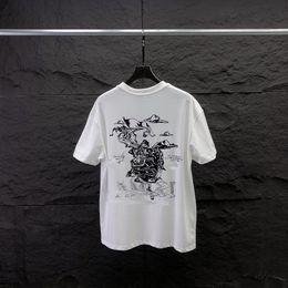 Summer T-shirt Designer Men's and Women's Fashion Tops Casual Pullover Loose Hip Hop Street Wear Printed Alphabet Cotton round neck Short Sleeve Shirt Asian Size M-3XL #76