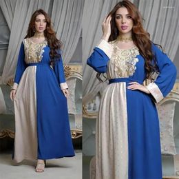 Ethnic Clothing Eid Muslim Abaya For Women Dress Emboridery Abayas Saudi Arabic Beading Lace-up Maxi Vestidos Morocco Kaftan Long Robe 2024