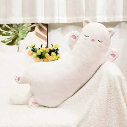 Plush Dolls 65cm Super Kawaii Sleeping Cat Plush Pillow Stuffed Cartoon Animal Cute Cat Toy Bedroom Nap Pillow Kids Adults Christmas Gifts H240521 VZ1A