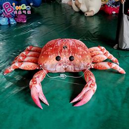 Inflatable suspended crab cartoon air model seafood marine creature hairy crab restaurant mall suspended ceiling