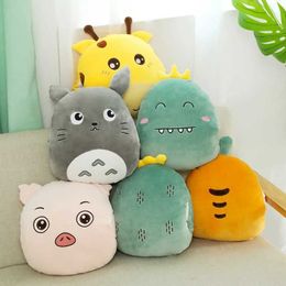 Plush Dolls Multifunction Animal Dinosaur Cat Husky Plush Hand Warm Soft Fruit Carrot Cactus Stuffed Doll Nap Pillow Sleeping Cushion H240521