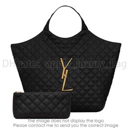 YS Luxury Bag The Tote Bag Designer Shoulder Bag Women's Icare Fashion Diamond Patterned Leather Bag, High quality Large capacity Shopping Bag Designer Handbag 52521