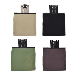 Storage Bags 21X22cm Foraging Bag Canvas Foldable Portable Thick Unique Simple Appearance Belt Fruit Picking Pouch For Outdoor Camping