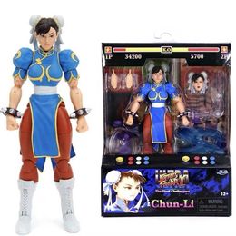 Action Toy Figures 6 JADA Chunli Action Figurine Ultra Street Fighter II The Final Challengers 1/12 Anime Figure Collection Model Toys Gift T240521