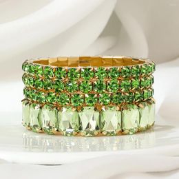 Link Bracelets Lady Exaggerated Luxury Bracelet Punk Style Hand Jewellery Decoration For Women & Girls 4 Pc